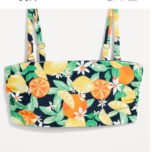 NWT OLD NAVY  Matching Bandeau Bikini Swim Top: Fresh-Squeezed SIZE X LARGE